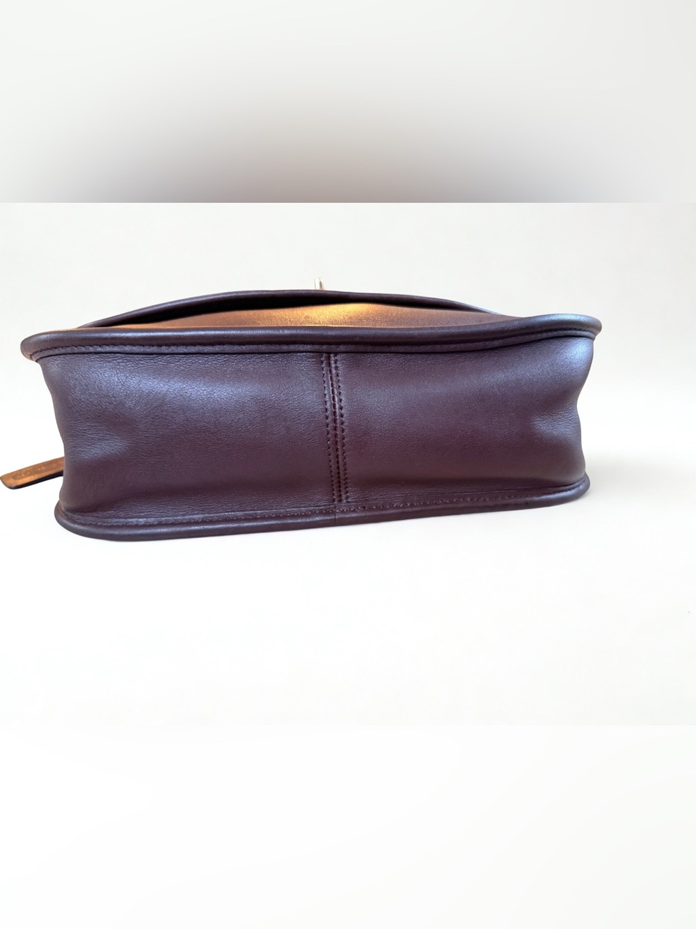 COACH 🌟👜 Pristine Vintage Mahogany Leather City Bag 9790 Crossbody w/ Dust Bag - Picture 6 of 11